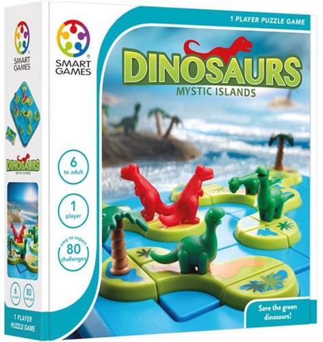 SmartGames - Dinosaurs Mystic Islands - 80 opdrachten - Breinbreker