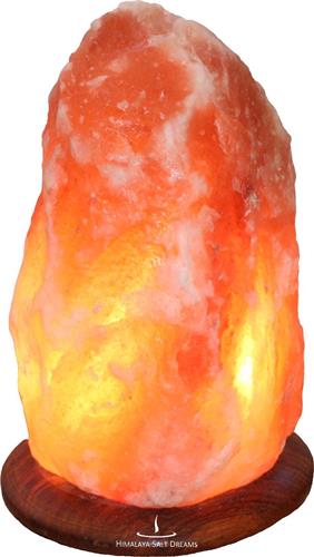 Himalaya Salt Dreams - Zoutlamp - Tafellamp - 7-10Kilo - 31cm Hoog - Houtenvoet