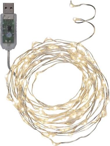 Star Trading 456-50 decoratieve verlichting Lichtdecoratie ketting Zilver 100 lampen LED 0,3 W