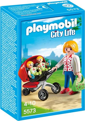 PLAYMOBIL City Life Tweeling kinderwagen - 5573