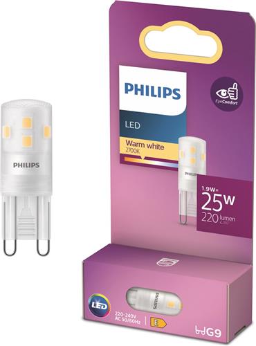 Energiezuinige Philips LED Capsule Transparant - 25 W - G9 - warmwit licht - Bespaar op energiekosten