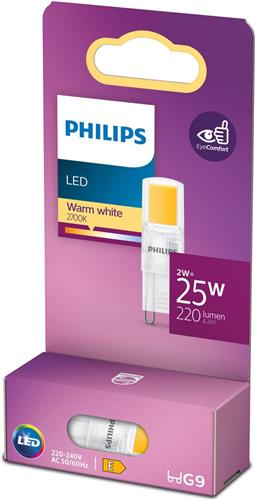 Philips LED Capsule Transparant - 25 W - G9 - warmwit licht