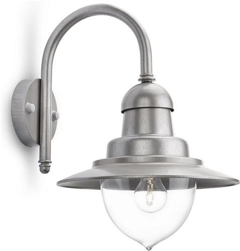 Philips Raindrop buitenwandlamp  - 1-lichts - grijs