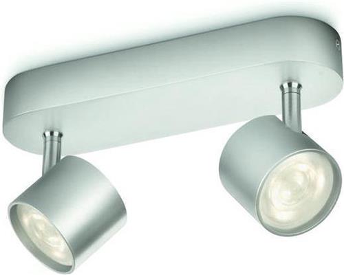 Philips Myliving Star - Plafondlamp - 2 lichts - LED - Aluminium