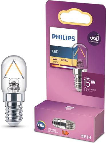 Philips LED - 15W - T20 lampvorm - E14 fitting - Warmwit licht