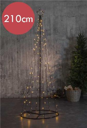 Trendy verlichte buiten kerstboom - 210cm