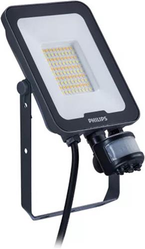 Philips - Philips LED breedstraler Ledinaire BVP167 grijs 30W 3600lm 40D - 830-840-865 | IP65 symmetrisch met bewegingssensor