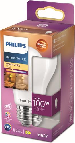 Philips LED Lamp Mat 100W E27 Dimbaar Warm Wit Licht