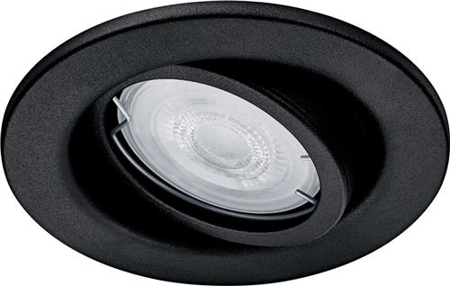 Philips Fresco inbouwspot - zwart - GU10 4,6W