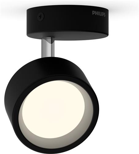 Philips Bracia single spot - Zwart - 27K - 1x5.5W