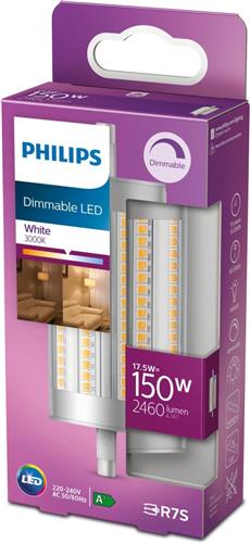 Philips Lighting 77401100 LED-lamp Energielabel D (A - G) Staaf 17.5 W = 150 W Warmwit (Ø x l) 4.2 cm x 11.8 cm Dimbaar 1 stuk(s)