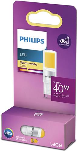 Philips LED Capsule Transparant - 40 W - G9 - warmwit licht