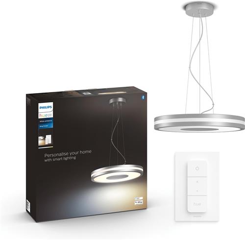 Philips Hue Being hanglamp - warm tot koelwit licht - aluminium - 1 dimmer switch