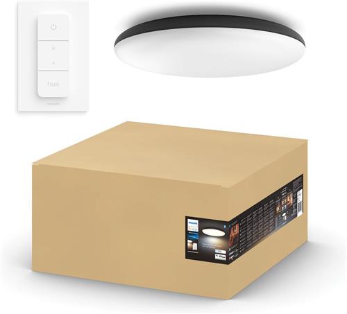 Philips Hue Cher plafondlamp - White Ambiance - zwart - Bluetooth - incl. 1 dimmer switch