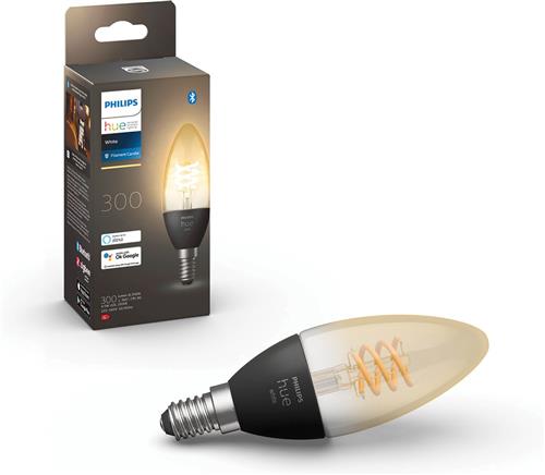 Philips Hue Filament Lichtbron E14 Kaarslamp - zachtwit licht- 1-pack - Bluetooth