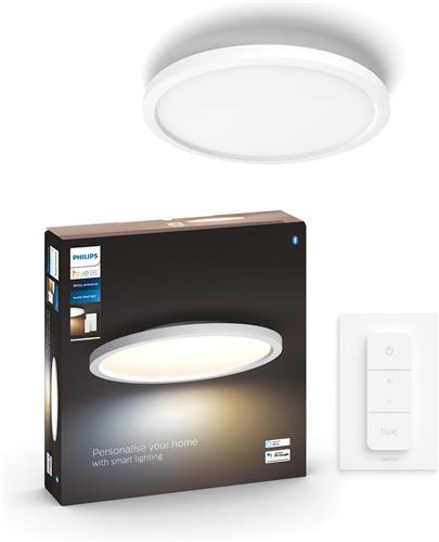 Philips Hue Aurelle paneellamp - warm tot koelwit licht - rond - 1 dimmer switch