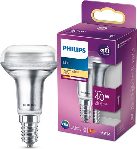 Philips LED Reflector - 40 W - E14 - warmwit licht