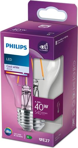 Philips LED classic 40W A60 E27 WW CL ND RF