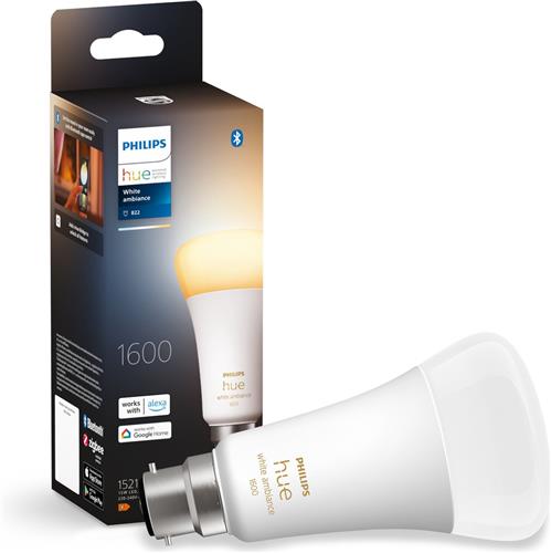 Philips Hue standaardlamp E27 Lichtbron - warm tot koelwitlicht - 1-pack - 1600lm - Bluetooth