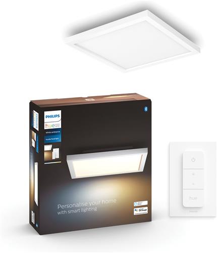 Philips Hue Aurelle paneellamp - warm tot koelwit licht - rechthoekig - Bluetooth - incl. 1 dimmer switch