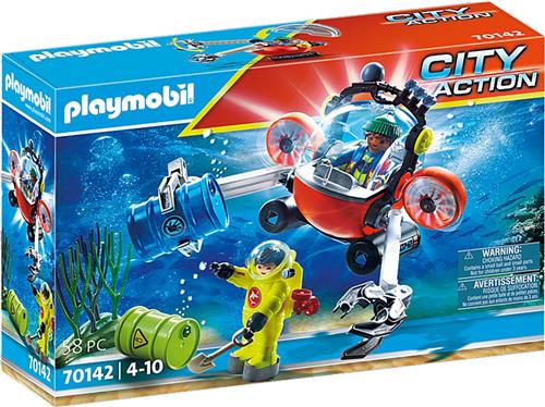 PLAYMOBIL City Action Redding op zee: omgevingsmissie met duikboot - 70142