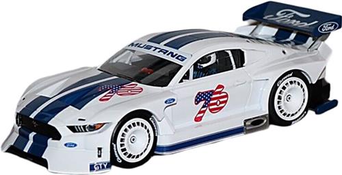 Carrera, miniatuur auto Ford Mustang GTY Nr.76 DieCast 1/32, Wit / Blauw