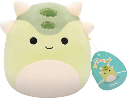 Squishmallows - Nolan - Muted Green Armored Dino 19cm pluche