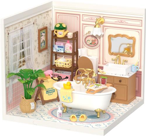 Robotime Rolife Super Store Serie - Pop Bubble Bathroom - DW014B - Miniatuur - Poppenhuis - Bouwpakket - DIY