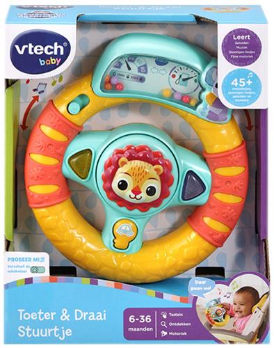 VTech Dierenvriendjes Toeter & Draai Stuurtje - Cadeau - Educatief Babyspeelgoed - Sint Cadeau - 6 tot 36 Maanden