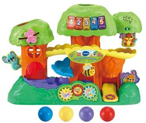 VTech Baby Dierenpret Ballenboom Activity-Center - Interactief & Educatief Speelgoed - Ballentoren - Sint Cadeau - Baby Speelgoed 1 Jaar