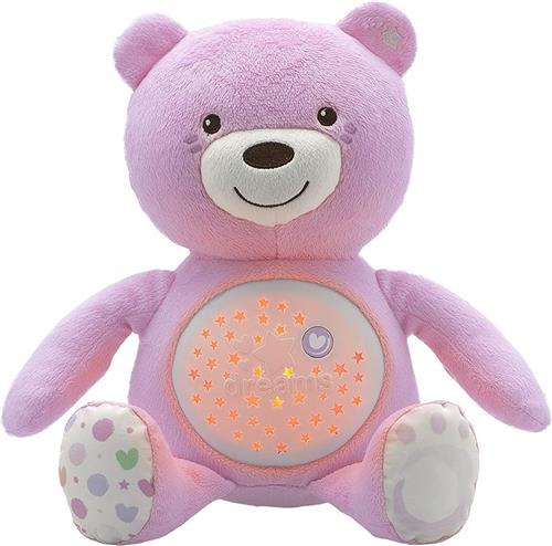 Chicco First Dreams Knuffel Beer Projector - Roze