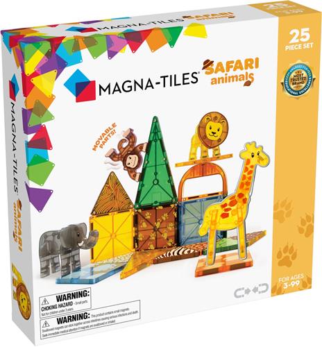 Magna Tiles - Safari Animals Dieren - Magnetisch Speelgoed 25st