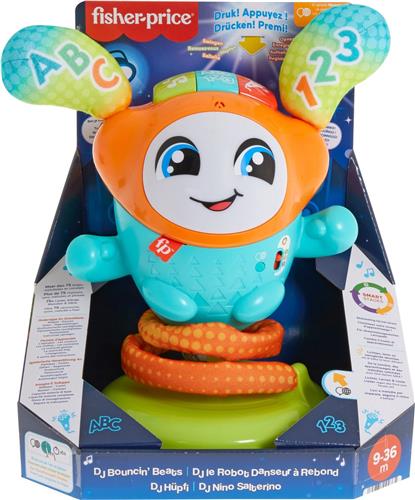 Fisher-Price DJ Bouncin Beats Leerrobot - Peuter speelgoed - Meertalig