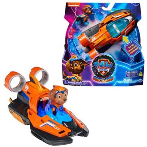 PAW Patrol The Mighty Movie - Hovercraft met Zuma-actiefiguur licht en geluid