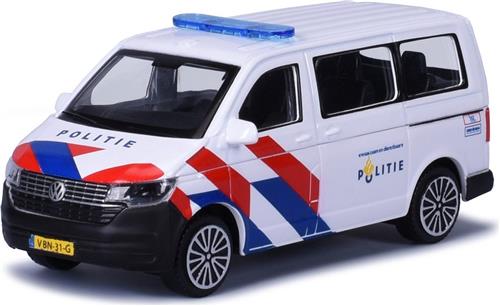 Bburago VW Volkswagen Transporter T6.1 politie Nederland - schaalmodel - modelauto - 12 cm - schaal 1:43