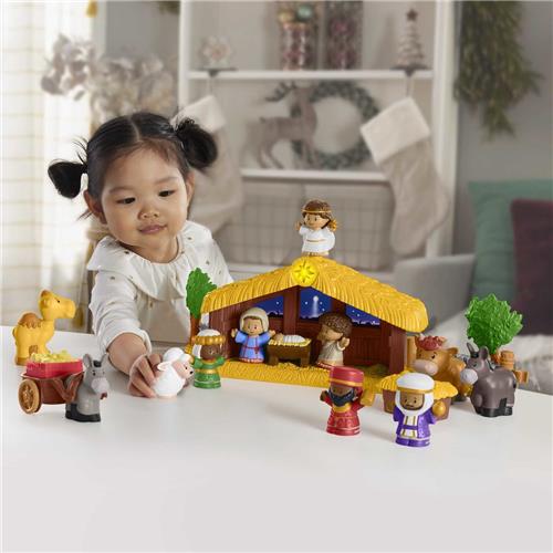 Fisher-Price Little People Kerststal - Speelfigurenset