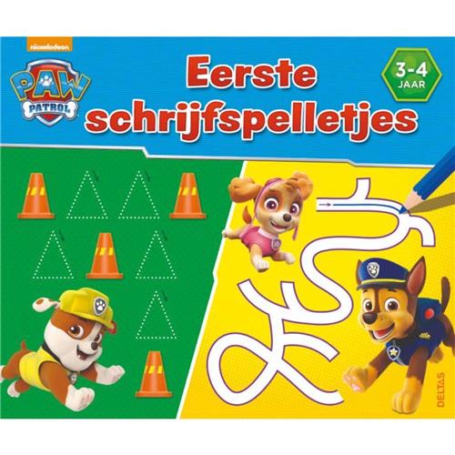 PAW Patrol - Kleurboek - Eerste Schrijfspelletjes - 3-4 jaar