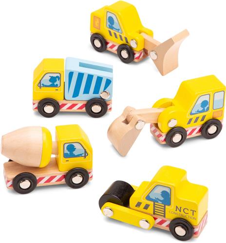 New Classic Toys Constructie Speelgoedvoertuigen - 5 stuks