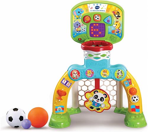 VTech 3-in-1 Sport & Scoor Speelplaats - Educatief Speelgoed - Sport- en Speelplezier - Kinderspeelgoed - Sint Cadeau - Speelgoed 1 Jaar tot 3 Jaar