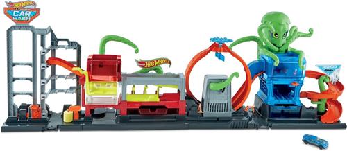 Hot Wheels City Car Wash Octopus - Speelgoed auto racebaan