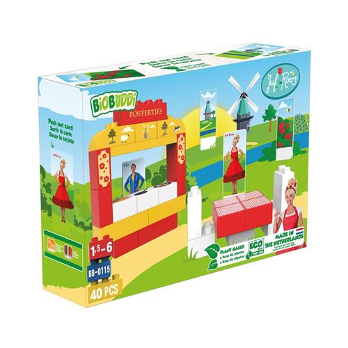 BiOBUDDi Juf Roos - Smakelijk Eten - 37 delig Past op Duplo !! - Jongens en Meisjes - Speelgoed - Cadeau Tip !!