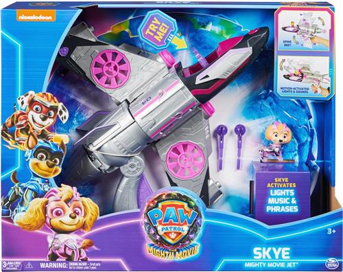 PAW Patrol The Mighty Movie - Transformerende Skyes Vliegtuig met licht en geluid