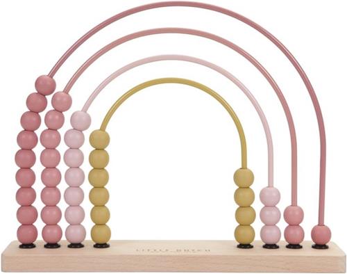 Little Dutch Houten Regenboog Telraam Pink