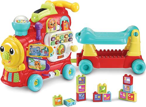 VTech Baby Rijd & Leer Letterlocomotief - Interactief & Educatief Speelgoed - Cijfers, Kleuren en Letters - Sint Cadeau - Baby Speelgoed 1 Jaar tot 3 Jaar