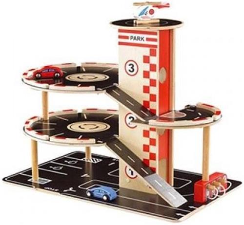 Hape Houten speelgoed garage