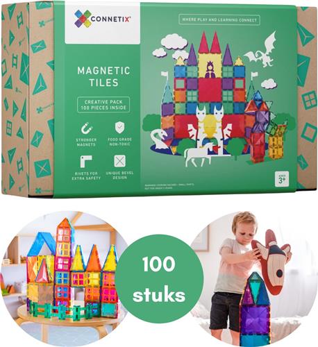 Connetix - Creative Pack 100 stuks - magnetisch constructiespeelgoed