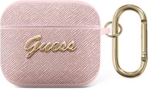 Guess AirPods 3 hoesje - Saffiano Script - Roze