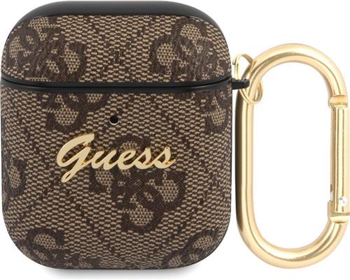 Guess 4G Script Logo AirPods 1 - AirPods 2 Case - Brown