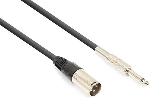 Vonyx audiokabel 6,3mm jack (mono) - XLR (m) - 1.5 meter