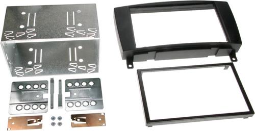 2-DIN Paneel geschikt voor Mercedes Benz CLK W209 facelift 2004-2010 Kleur: Zwart